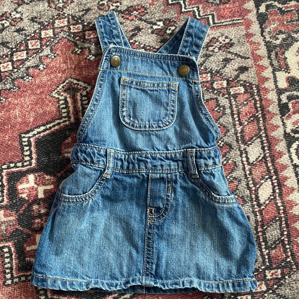 Denim Overall Skirt 6-12 Month Baby Girl